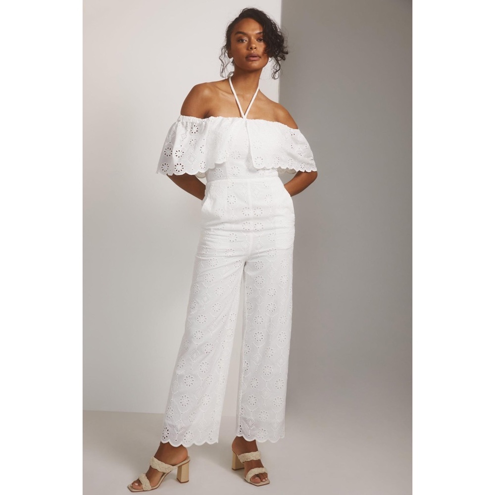 White Lace Jumpsuit (Size 0)